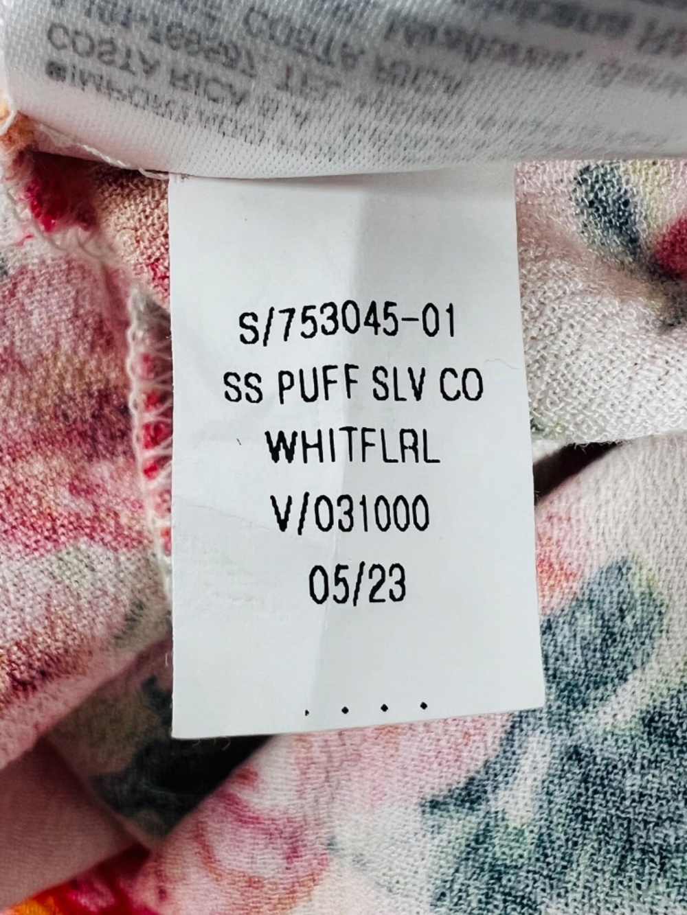 Old Navy NWT Short Sleeve Floral Midi Dress L V-Neck Puff Roses Lightweight Vaca - Picture 11 of 15